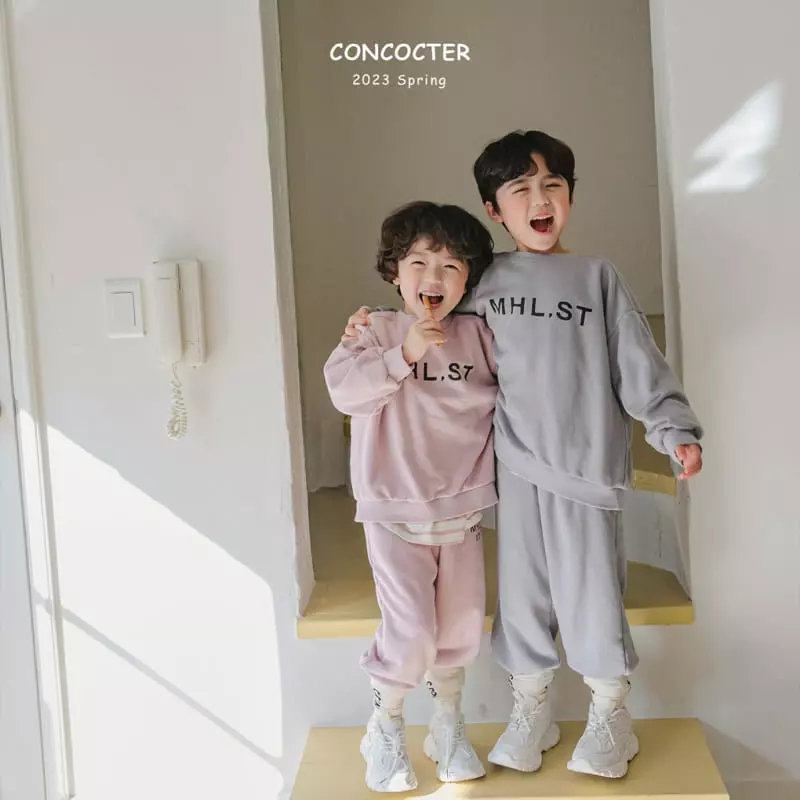 Concocter - Korean Children Fashion - #littlefashionista - Mureang Swoft Top Bottom Set - 9
