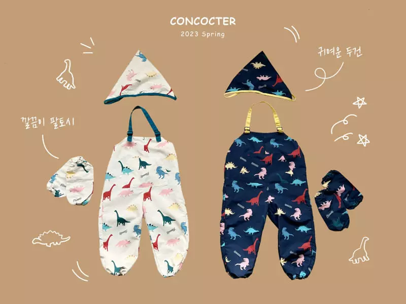 Concocter - Korean Children Fashion - #minifashionista - Jue Waterproof Paly Bodysuit 3 Set