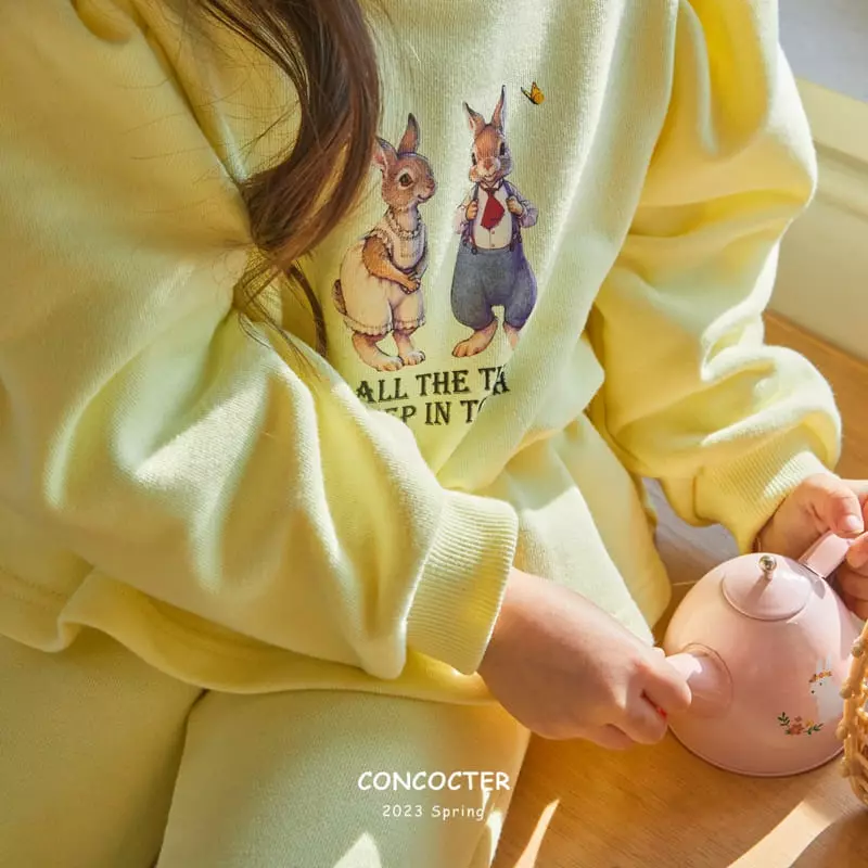 Concocter - Korean Children Fashion - #minifashionista - Barnie Frill Top Bottom Set - 6