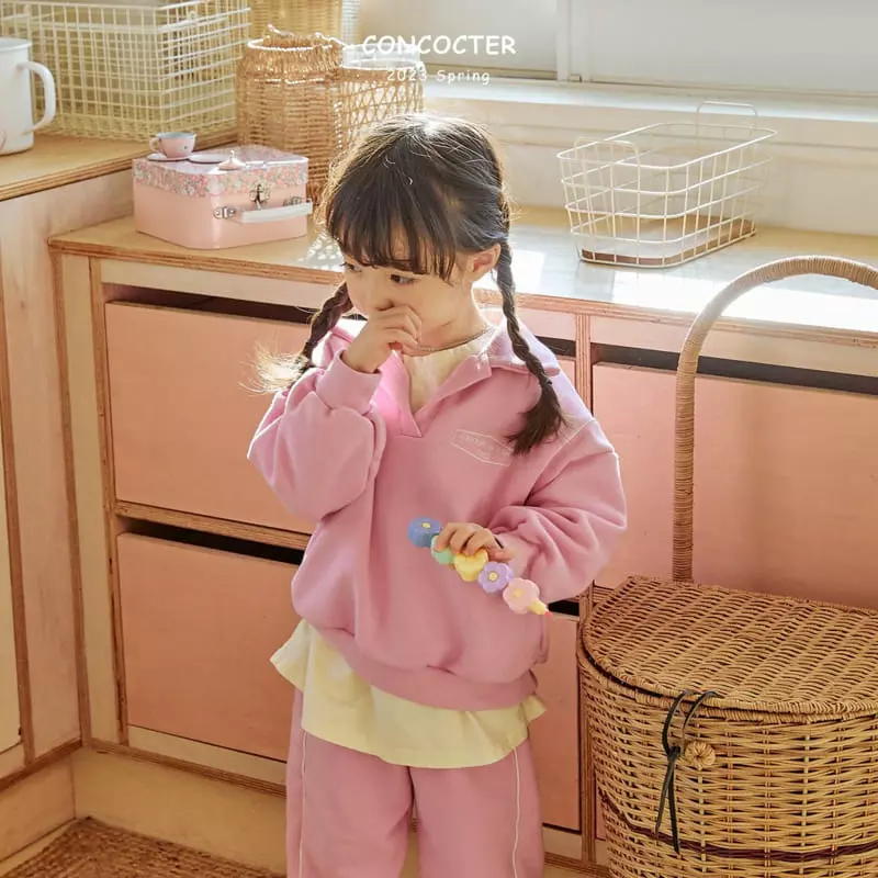 Concocter - Korean Children Fashion - #prettylittlegirls - Sophistication Piping Top Bottom Set - 8