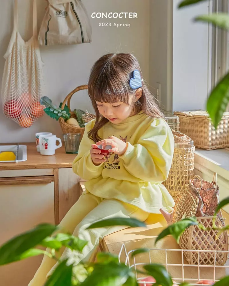 Concocter - Korean Children Fashion - #prettylittlegirls - Barnie Frill Top Bottom Set - 7