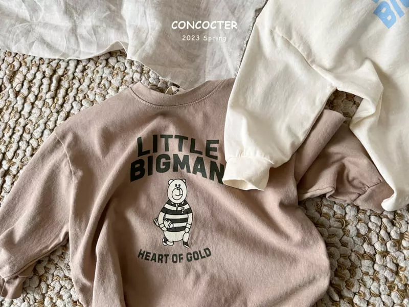 Concocter - Korean Children Fashion - #todddlerfashion - Big Man Bear Tee - 3