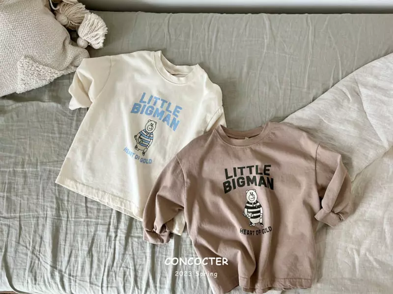 Concocter - Korean Children Fashion - #todddlerfashion - Big Man Bear Tee - 4