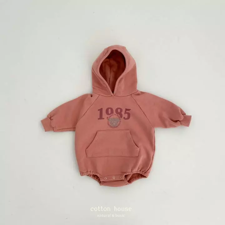 Cotton House - Korean Baby Fashion - #babyfashion - 1985 Hoody Bodysuit  - 3