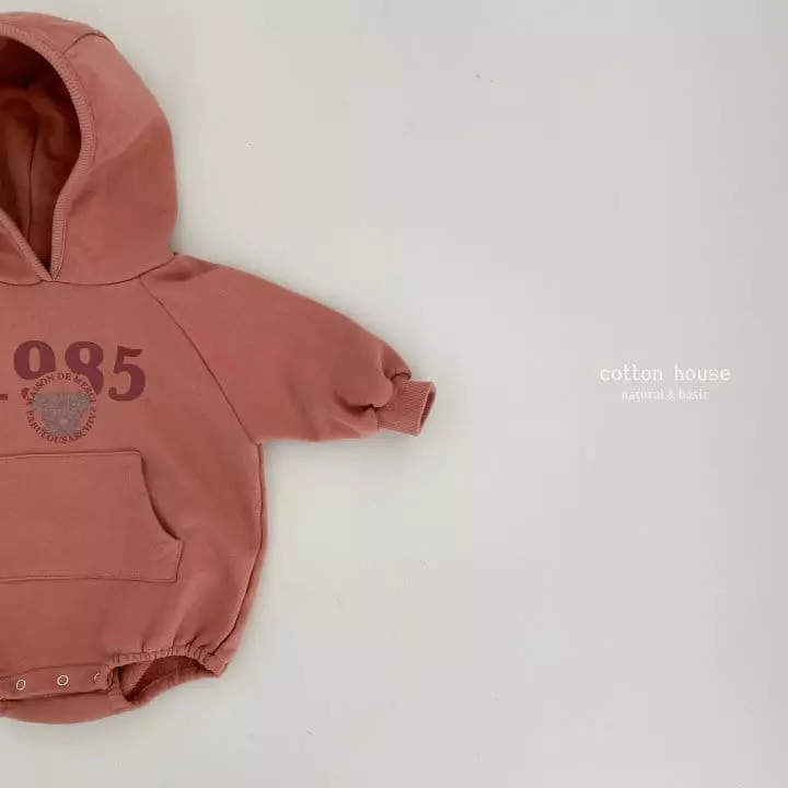 Cotton House - Korean Baby Fashion - #babygirlfashion - 1985 Hoody Bodysuit  - 5