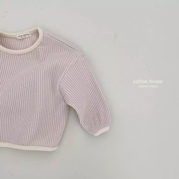 Cotton House - Korean Baby Fashion - #babylifestyle - Waffle Piping Tee - 3