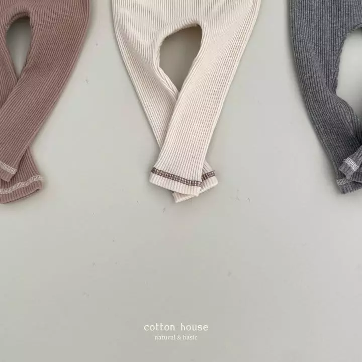 Cotton House - Korean Baby Fashion - #babyootd - Rib Leggings - 2