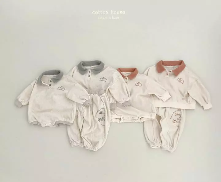 Cotton House - Korean Baby Fashion - #babyoutfit - Terry Bodysuit - 10