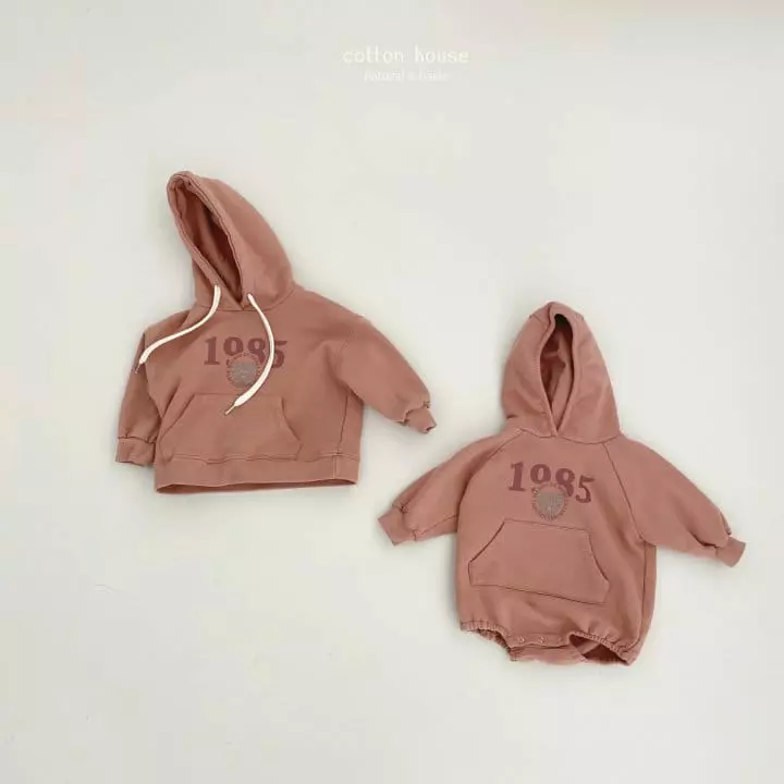 Cotton House - Korean Baby Fashion - #babyoutfit - 1985 Hoody Bodysuit  - 10