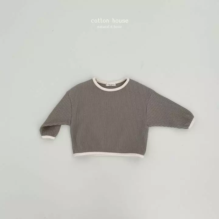 Cotton House - Korean Baby Fashion - #babywear - Waffle Piping Tee - 8