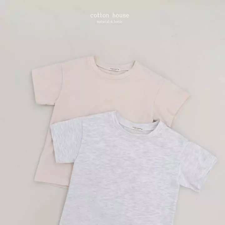 Cotton House - Korean Children Fashion - #childofig - Layered Short Sleeves Tee