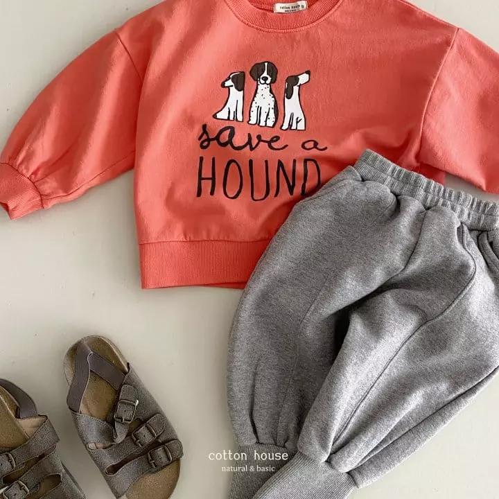 Cotton House - Korean Children Fashion - #childrensboutique - Hound Sweatshirt - 7