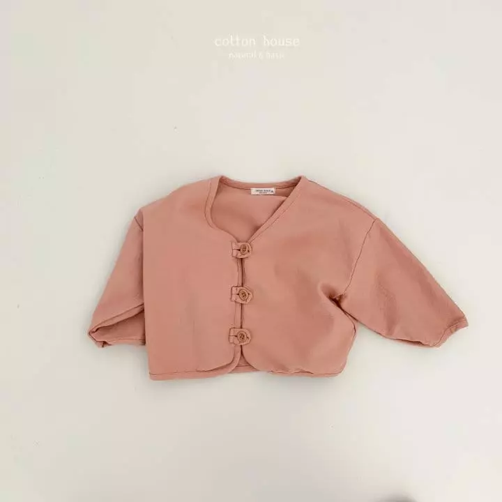 Cotton House - Korean Children Fashion - #childrensboutique - Piping Loose Cardigan - 3
