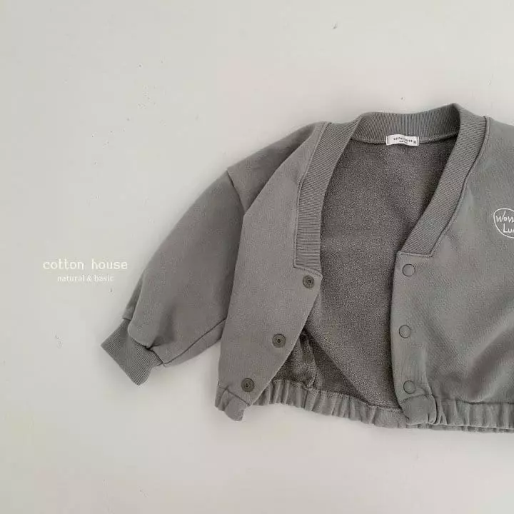 Cotton House - Korean Children Fashion - #childrensboutique - Lucky V Neck Cardigan - 2