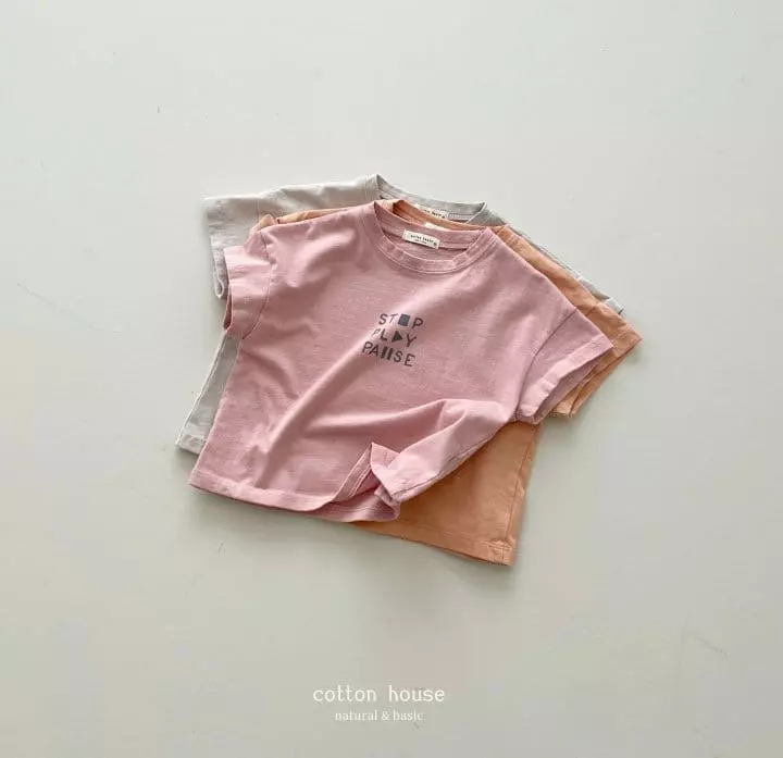 Cotton House - Korean Children Fashion - #designkidswear - Play Short Sleeves Tee - 2