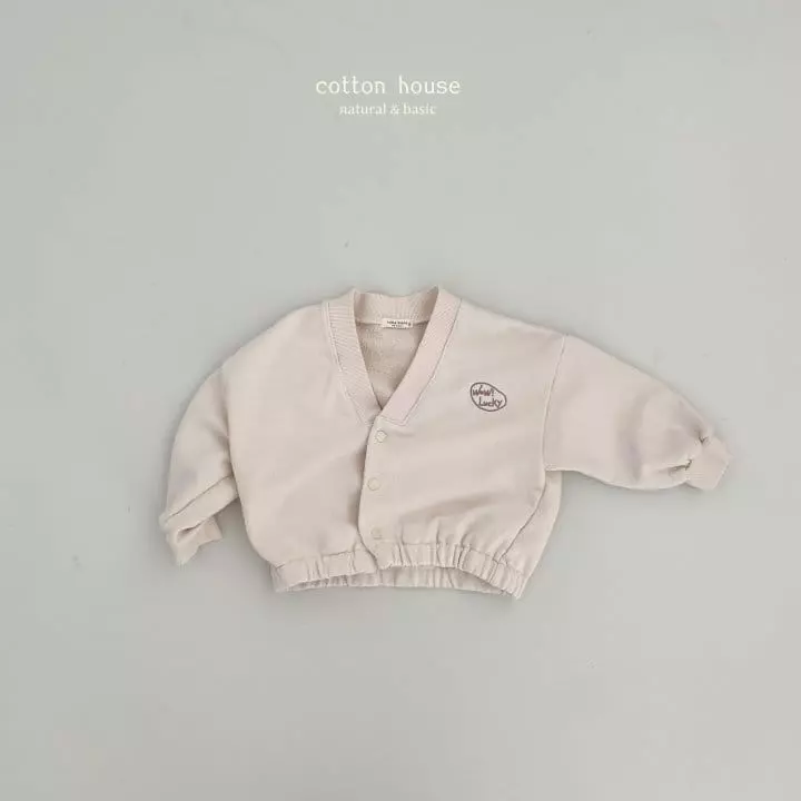 Cotton House - Korean Children Fashion - #designkidswear - Lucky V Neck Cardigan - 3