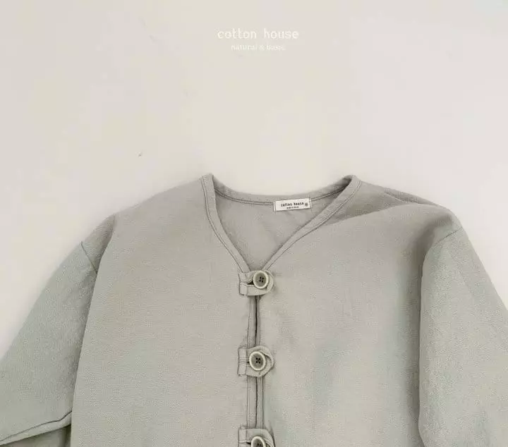 Cotton House - Korean Children Fashion - #discoveringself - Piping Loose Cardigan - 5