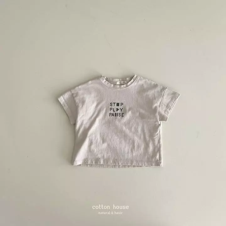 Cotton House - Korean Children Fashion - #discoveringself - Play Short Sleeves Tee - 4