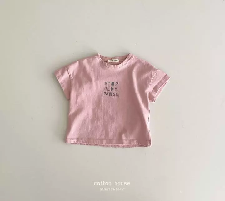 Cotton House - Korean Children Fashion - #kidsshorts - Play Short Sleeves Tee - 5