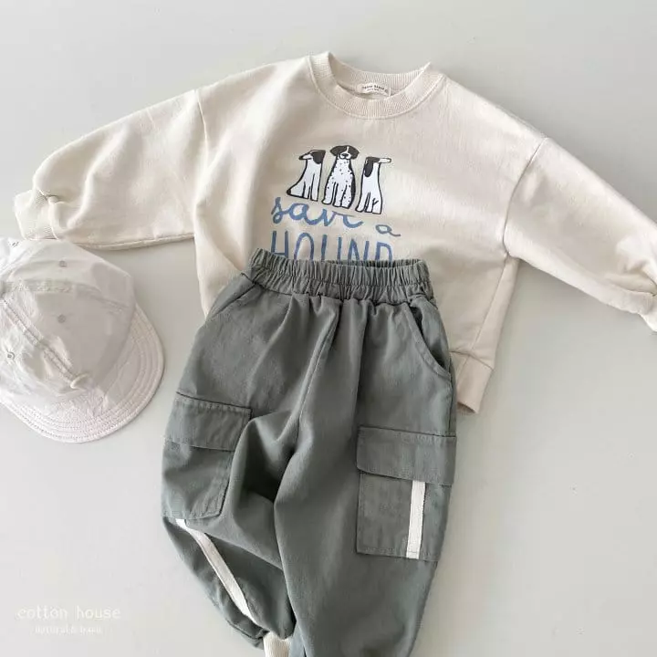 Cotton House - Korean Children Fashion - #kidsshorts - Tape Pants - 2