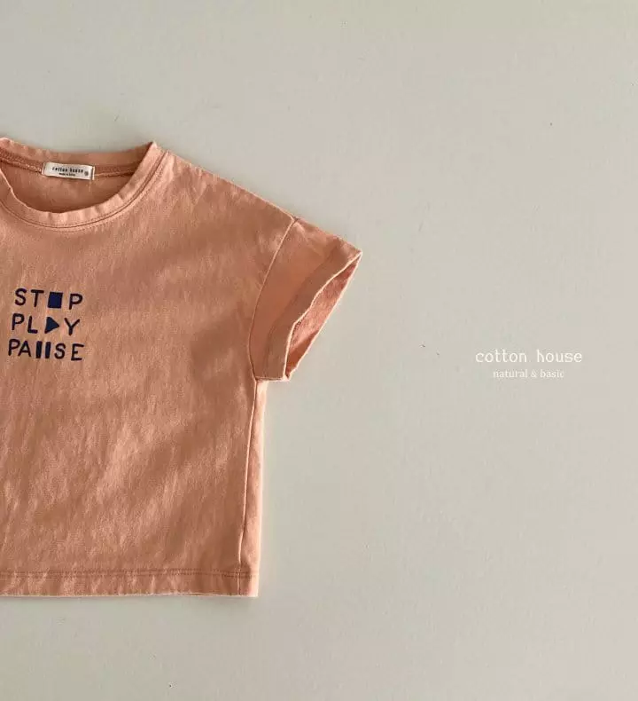 Cotton House - Korean Children Fashion - #kidsstore - Play Short Sleeves Tee - 6