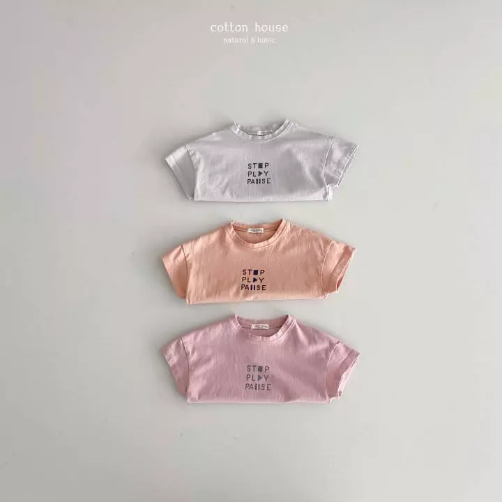 Cotton House - Korean Children Fashion - #littlefashionista - Play Short Sleeves Tee - 9