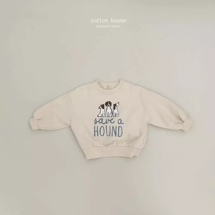 Cotton House - Korean Children Fashion - #todddlerfashion - Hound Sweatshirt - 3