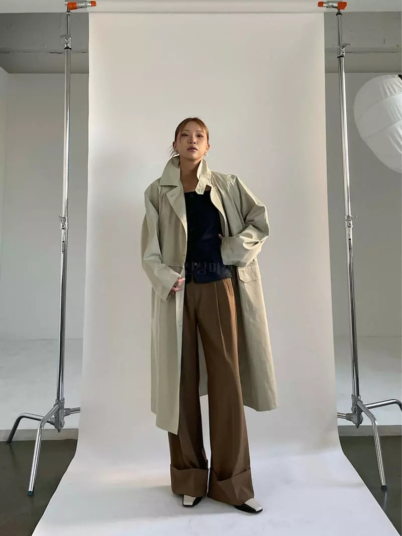 Creamvilla - Korean Women Fashion - #momslook - Balmacan Coat - 5
