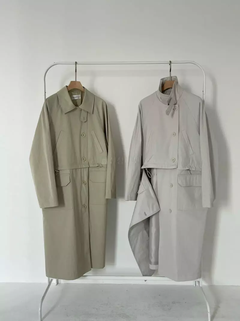 Creamvilla - Korean Women Fashion - #momslook - Balmacan Coat - 7