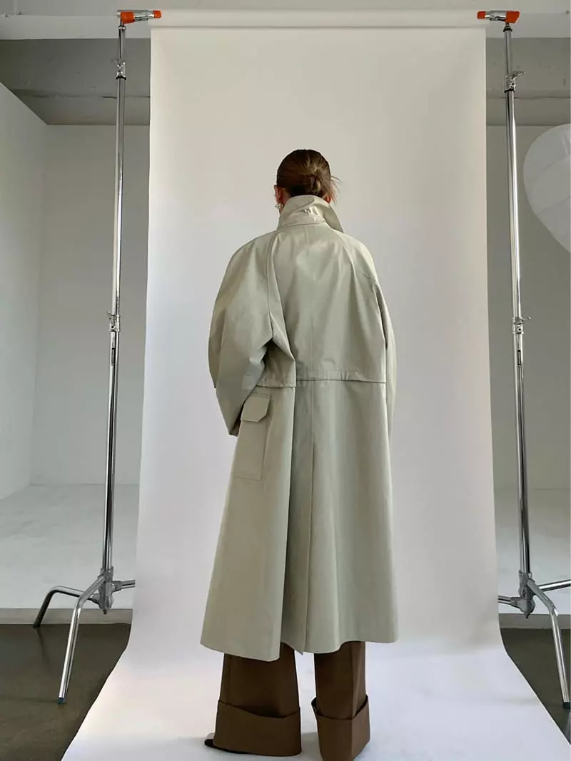 Creamvilla - Korean Women Fashion - #momslook - Balmacan Coat - 4
