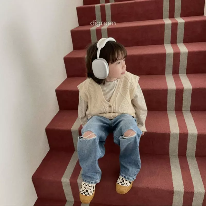 Digreen - Korean Children Fashion - #Kfashion4kids - Cutting Jeans - 9