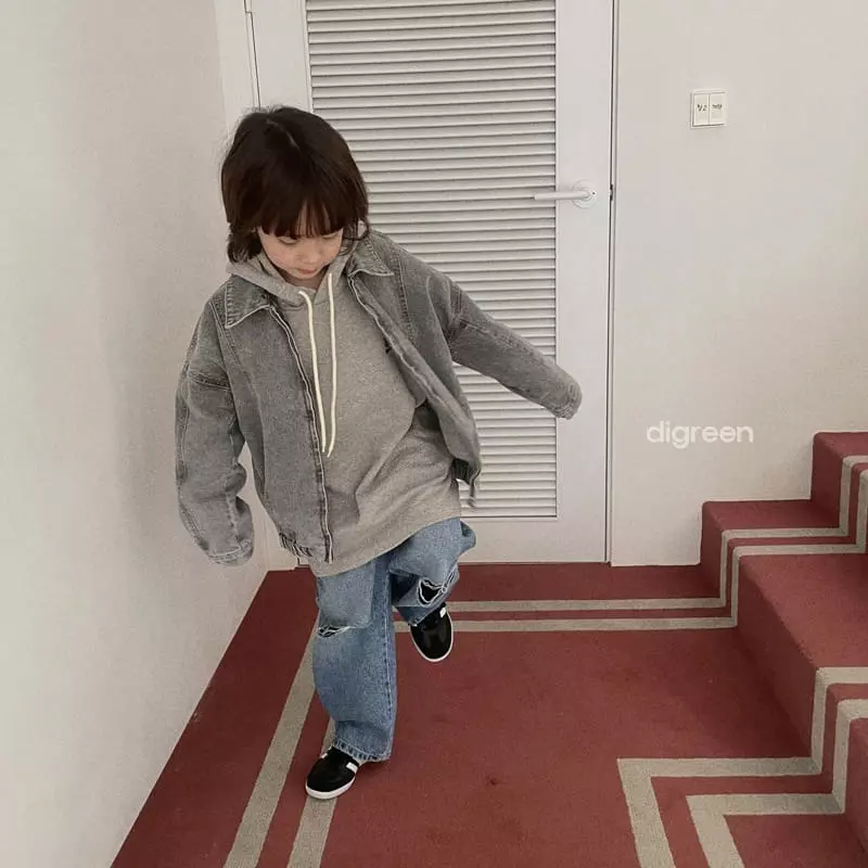 Digreen - Korean Children Fashion - #childofig - Mango Denim Jacket - 7