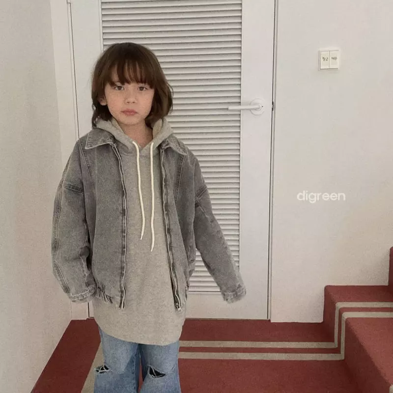 Digreen - Korean Children Fashion - #childofig - Mango Denim Jacket - 8