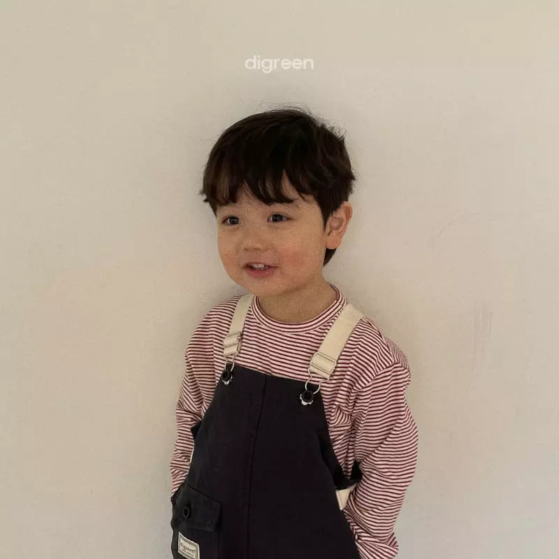 Digreen - Korean Children Fashion - #discoveringself - Stripes Gibong Tee - 9