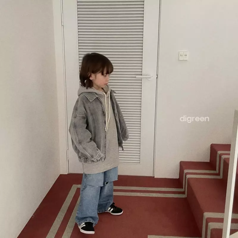 Digreen - Korean Children Fashion - #littlefashionista - Mango Denim Jacket - 3