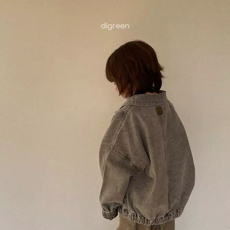 Digreen - Korean Children Fashion - #minifashionista - Mango Denim Jacket - 5