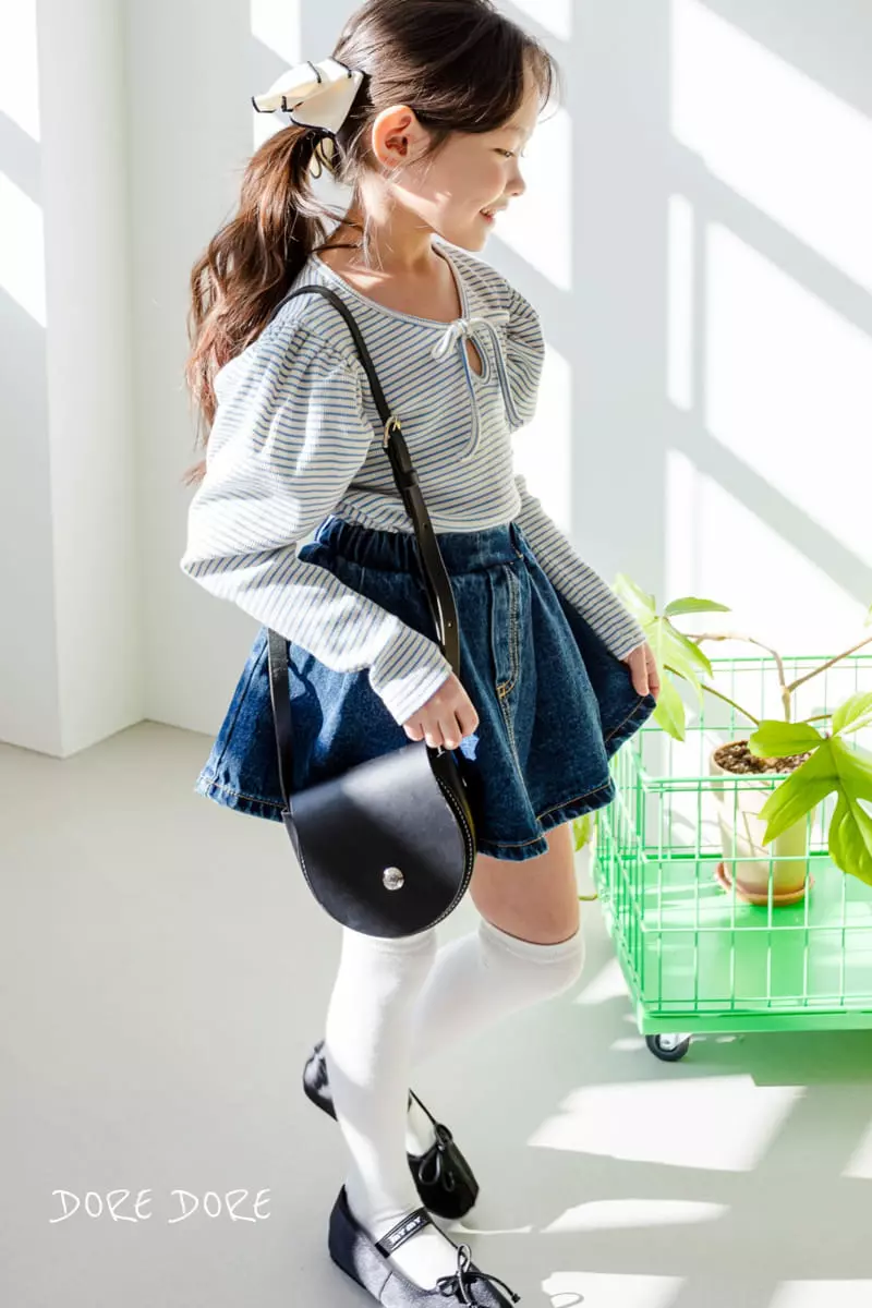 Dore Dore - Korean Children Fashion - #designkidswear - Spring Dorosi Denim Skirt Pants - 11