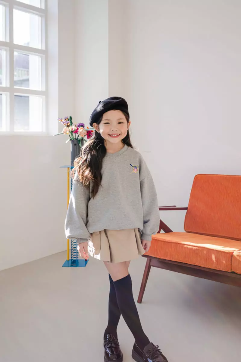 Dore Dore - Korean Children Fashion - #kidsshorts - Embrodiery NYC Sweatshirt - 8