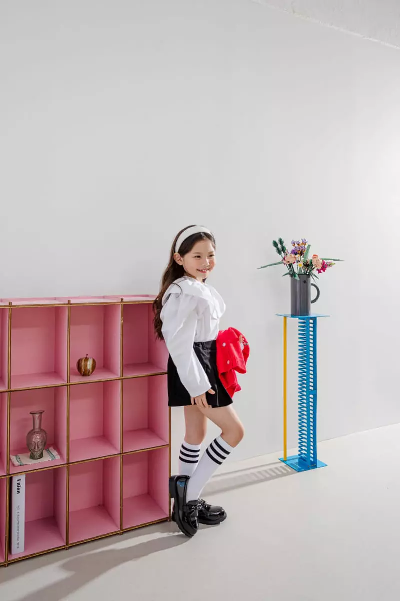 Dore Dore - Korean Children Fashion - #littlefashionista - Spring Circle Big Collar Blouse - 10