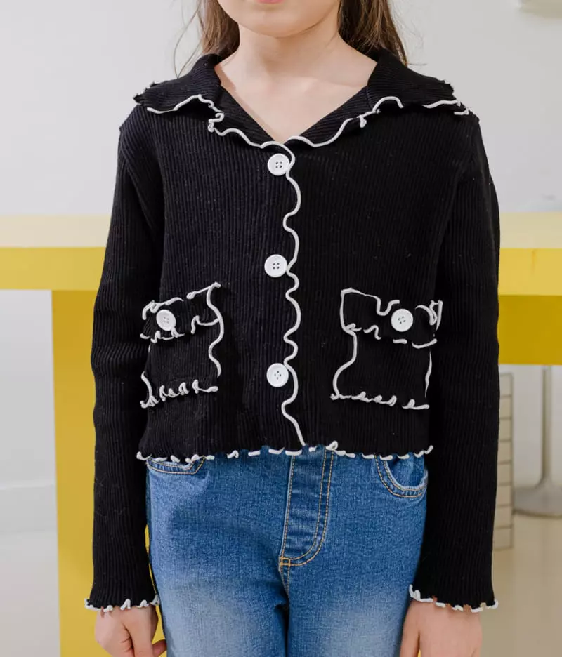 Dore Dore - Korean Children Fashion - #littlefashionista - Coco Rib Collar Tee - 9