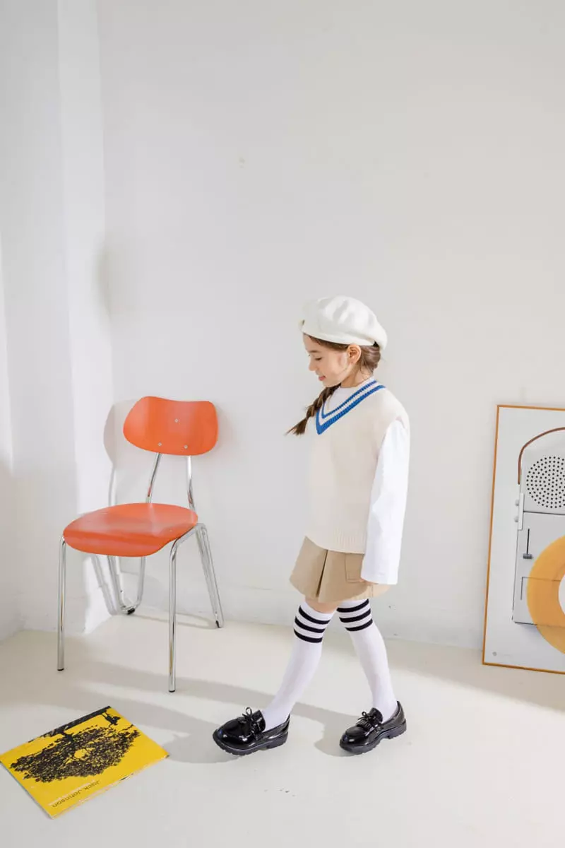 Dore Dore - Korean Children Fashion - #littlefashionista - Spring Smart Knit Vest - 5