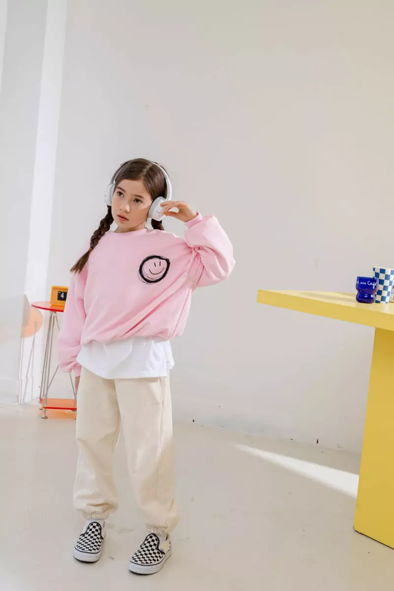 Dore Dore - Korean Children Fashion - #minifashionista - Smile Zig Zag Sweatshirt - 3