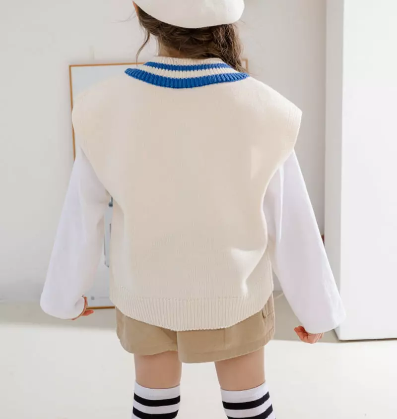 Dore Dore - Korean Children Fashion - #prettylittlegirls - Spring Smart Knit Vest - 8