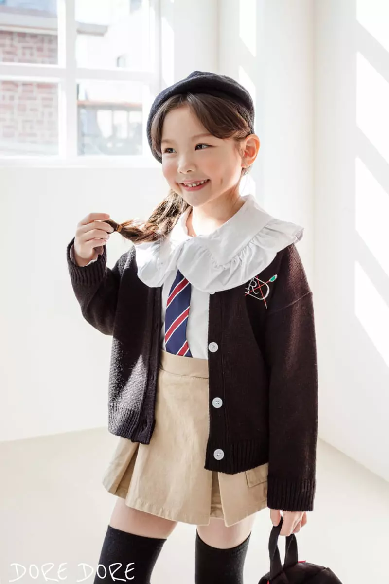 Dore Dore - Korean Children Fashion - #stylishchildhood - Spring D R Knit Cardigan - 12