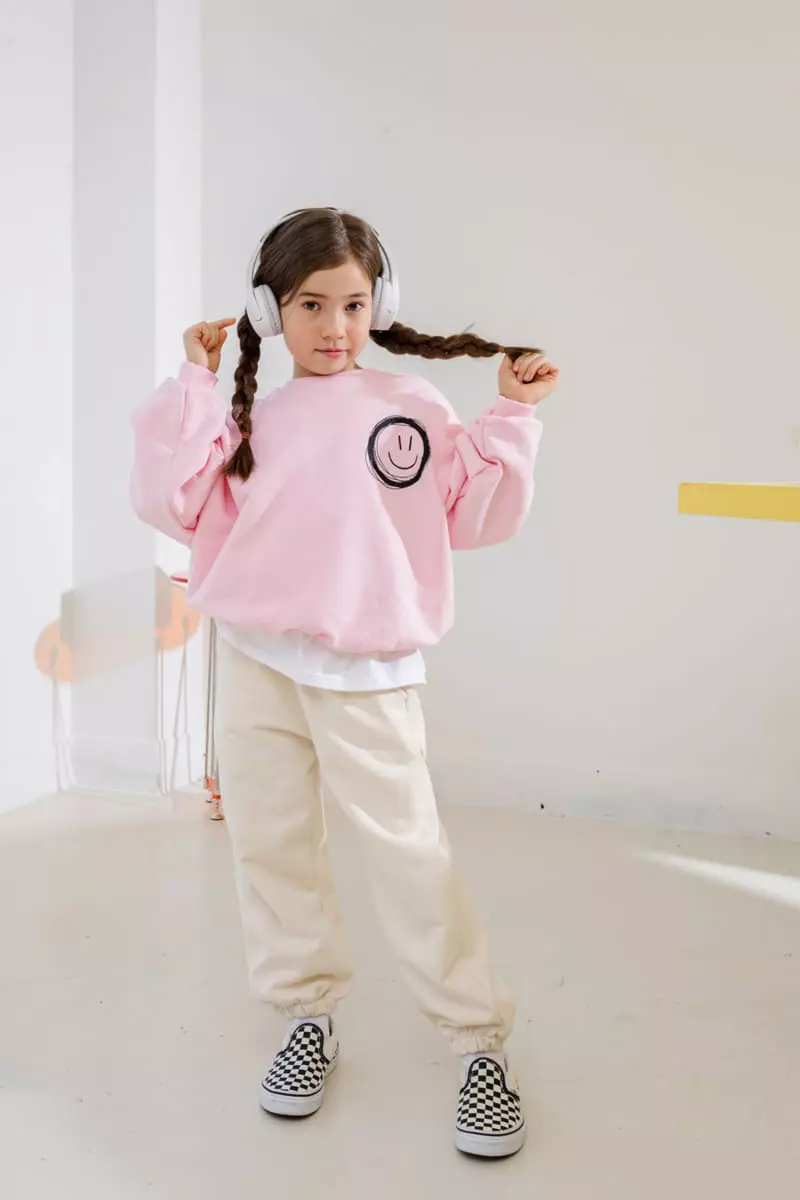 Dore Dore - Korean Children Fashion - #toddlerclothing - Smile Zig Zag Sweatshirt - 6