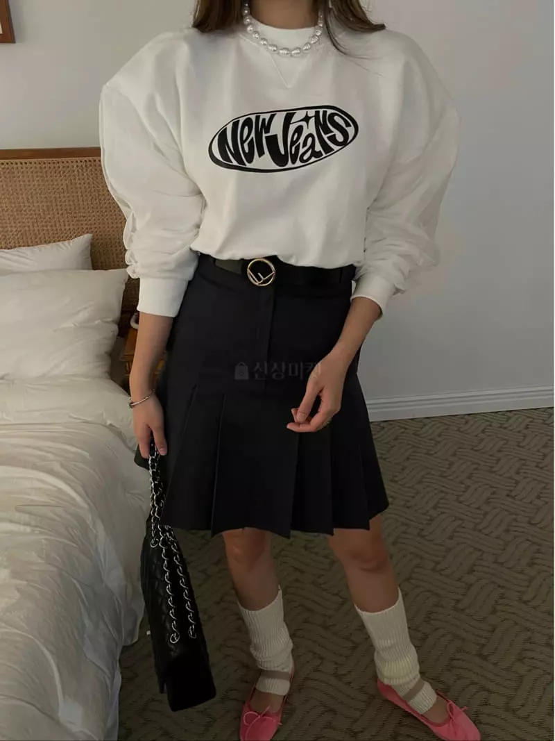 Douze - Korean Women Fashion - #momslook - Deggi Wrinkle Skirt - 2