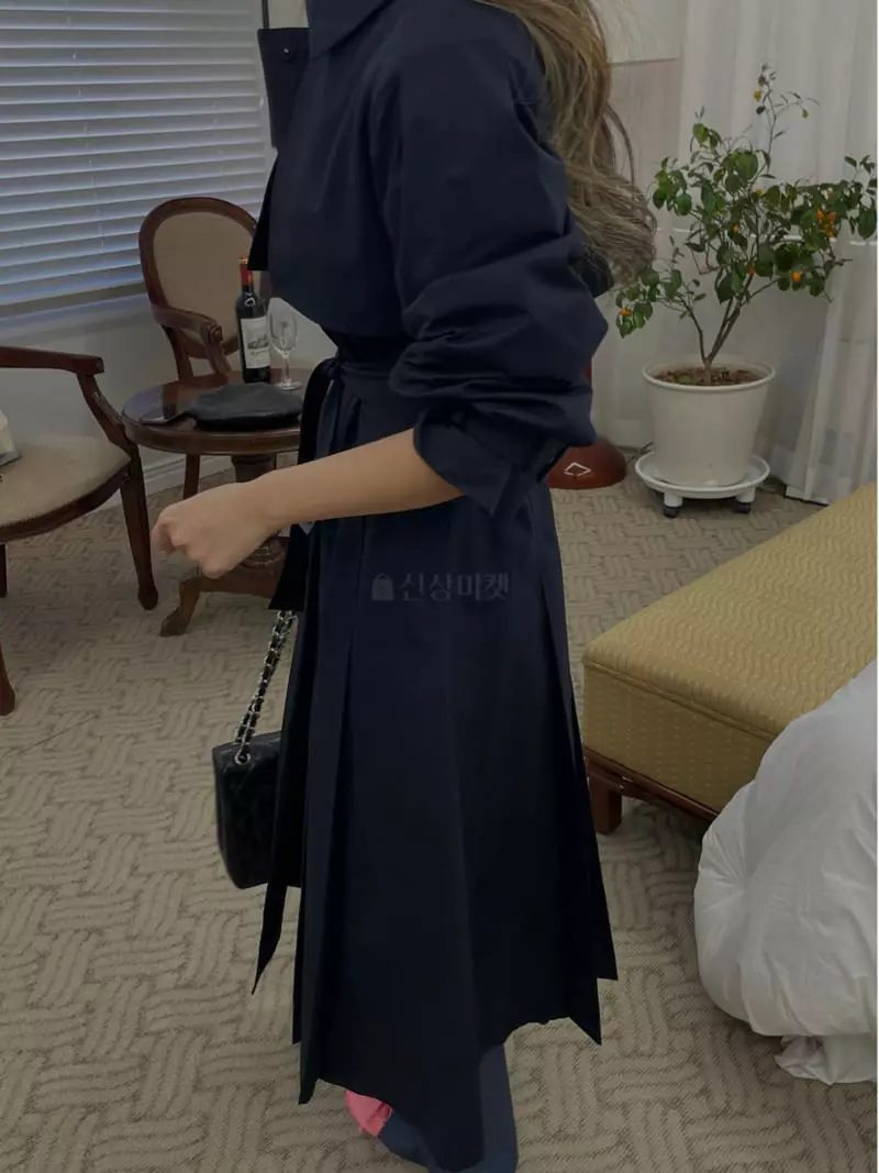 Douze - Korean Women Fashion - #momslook - Shelling Trench Coat Jacket - 7