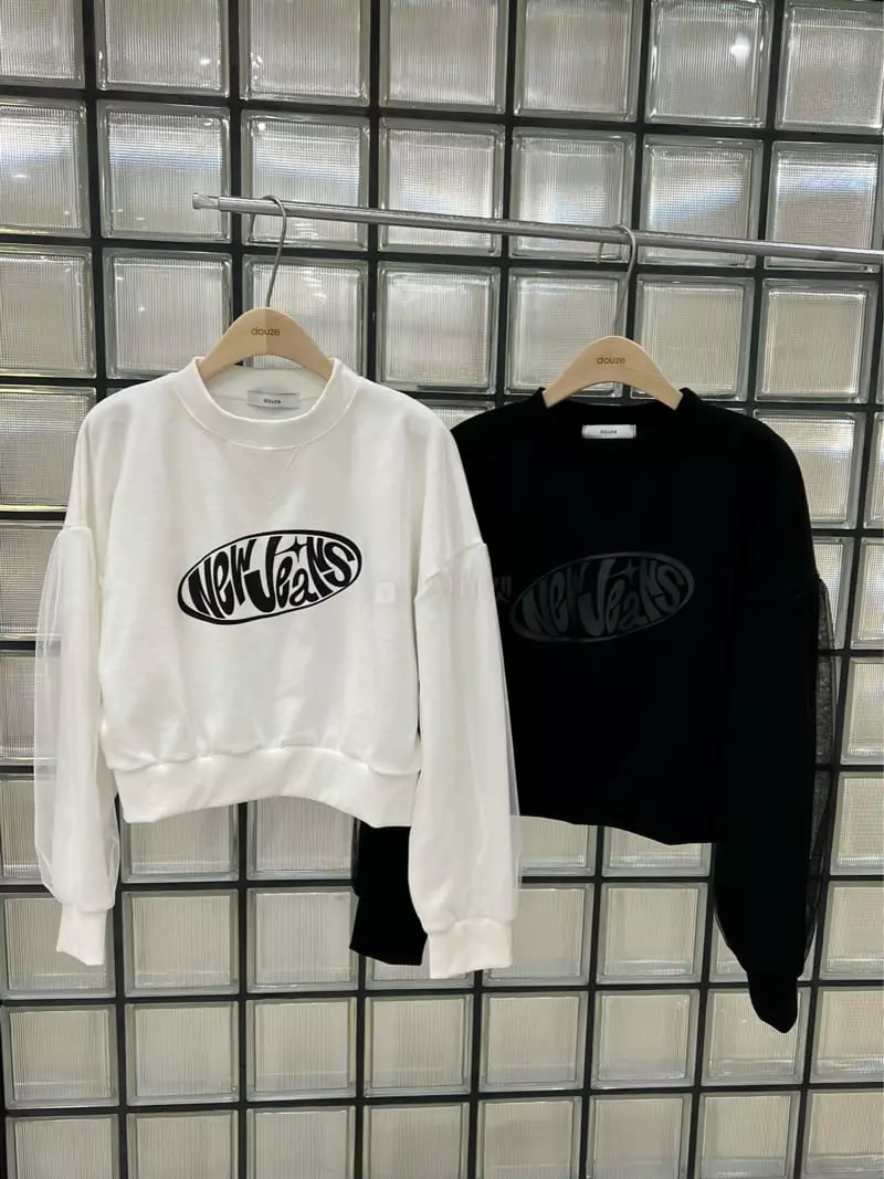 Douze - Korean Women Fashion - #womensfashion - Mesh Sweatshirt - 10