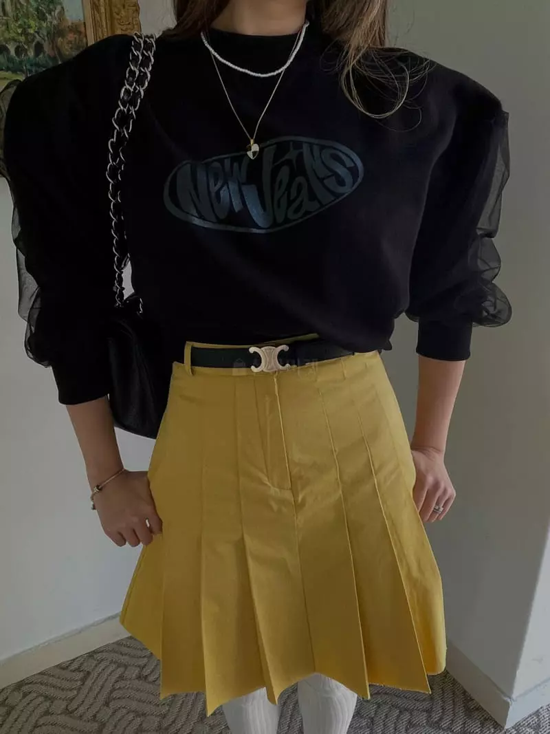 Douze - Korean Women Fashion - #womensfashion - Mesh Sweatshirt - 8