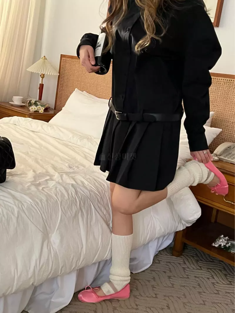 Douze - Korean Women Fashion - #womensfashion - Belt One-piece - 3